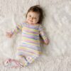 Little Sleepies Sunrise Stripe Bamboo Viscose Infant Knotted Gown