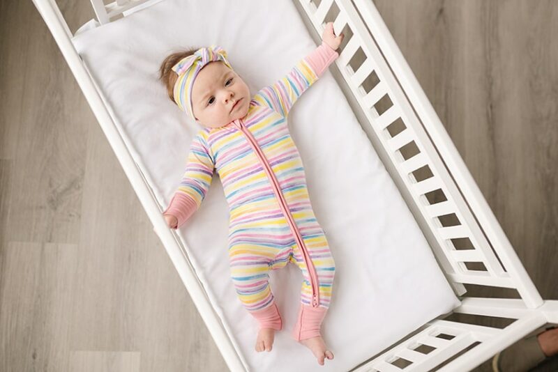 Little Sleepies Sunrise Stripe Bamboo Viscose Zippy