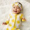 Little Sleepies Sunshine Bamboo Viscose Infant Knotted Gown