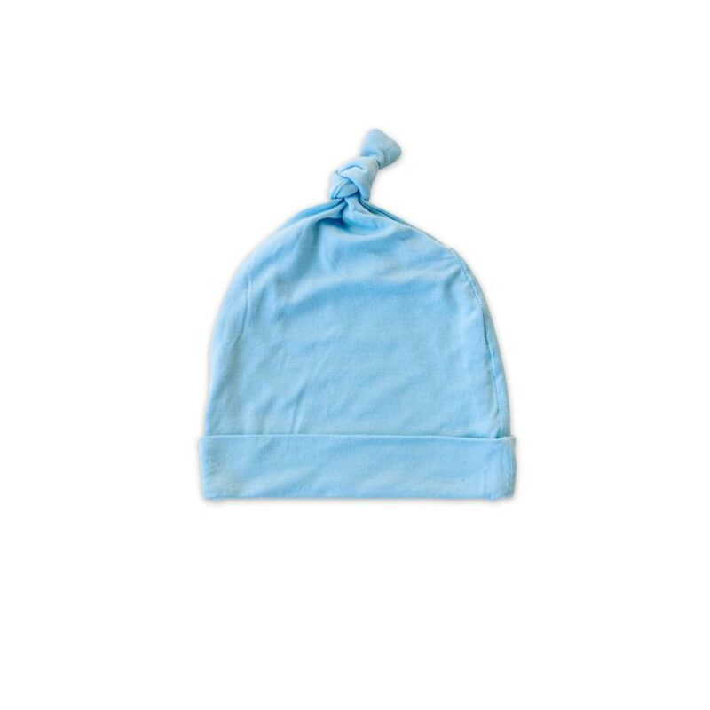 Little Sleepies Bamboo Sky Blue Baby Knotted Beanie Hat