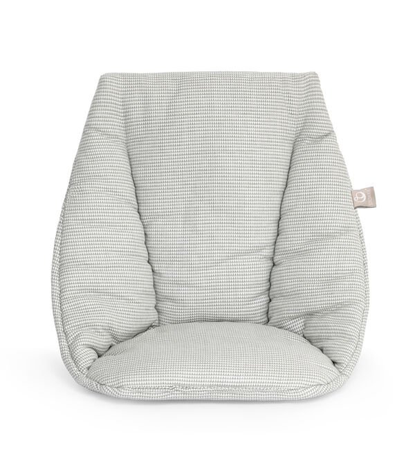Tripp Trapp Baby Cushion in Nordic Grey made from organic cotton and dyed with extracts from acorns