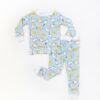 Breakfast Toddler Pajamas in Blue  by Little Sleepies