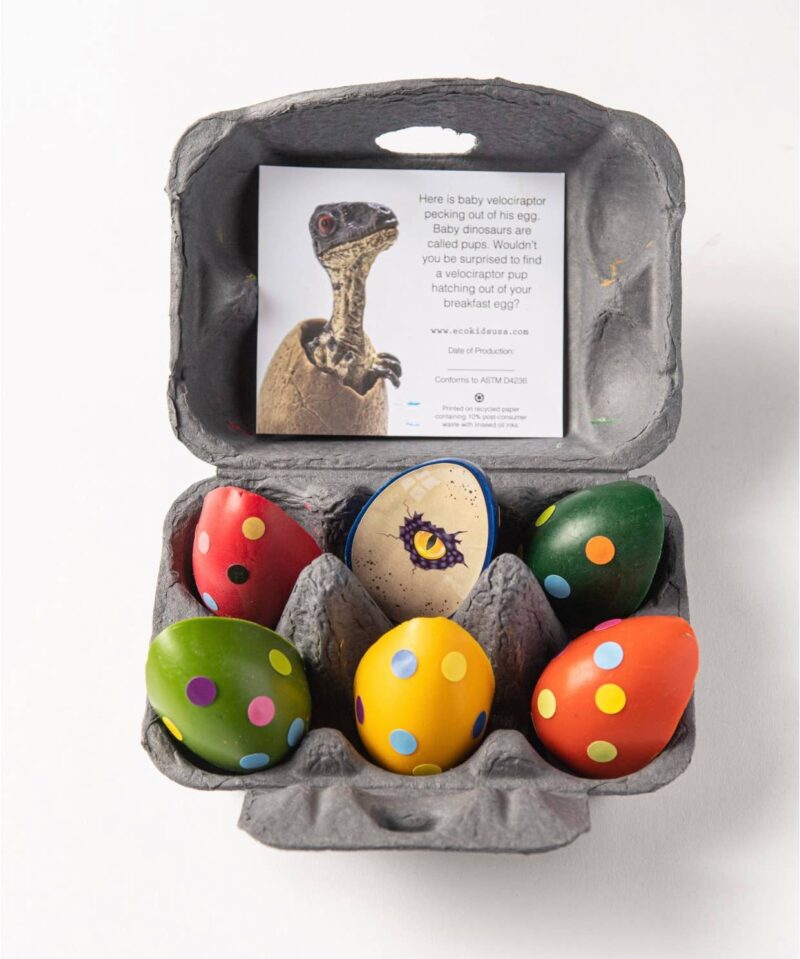 eco-kids Dinosaur Eggs Beeswax Crayons