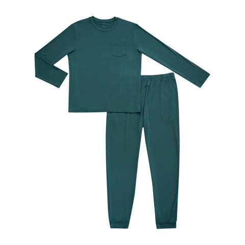 Kyte BABY Men's Bamboo Jogger Lounge Set in Emerald