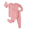 Little Sleepies Toddler Pajama Set Spring 2021 Solid Bubblegum Pink