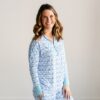 Little Sleepies Blue Rainbows Long Sleeve Pajama Top