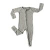 Baby Zippered Romper Footie by Little Sleepies in Heather Gray