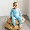 Little Sleepies Sky Blue Bamboo Viscose Zippy