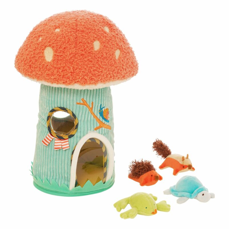 Skill Development Plush Fill and Spill Mushroom by Manhattan Toys