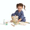 Manhattan Toy Bunny Hop Stand Mixer with Ingredients and Utensils for Children's Imaginative Play