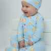 Organic Bamboo Viscose Baby Footie Pajama in Pizza Pattern by Angel Dear