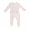 Pink Bees Baby Pajama Footie with Zipper by Angel Dear