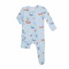 Angel Dear Puppy Play Zipper Footie in Blue