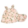 Ruffled Baby Dress and Bloomers in Floral Magnolia by Angel Dear