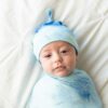 Blue Watercolor Hat from Little Sleepies