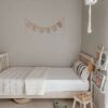Organic Bamboo Baby Crib Sheet by Kyte Baby in Neutral Cloud