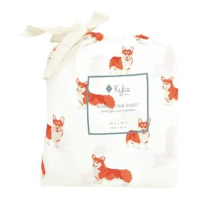 Kyte Baby Organic Bamboo Baby Crib Sheet in Corgi