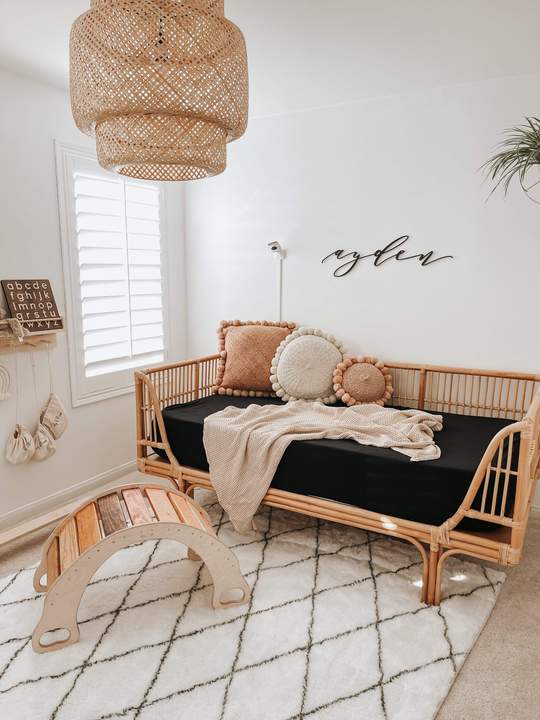 Kyte BABY Crib Sheet in Midnight Blossom