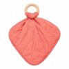 Kyte Baby Lovey in Melon with Removable Wooden Teething Ring