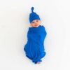 Kyte Baby Organic Bamboo Baby Swaddle Blanket in Indigo Blue