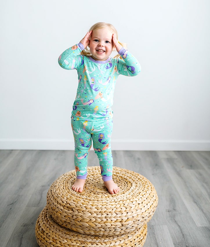 Little SleepiesMermaid Magic Bamboo Viscose Two-Piece Pajama Set
