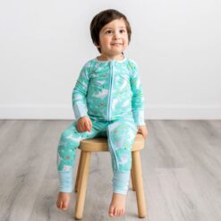 Little SleepiesShark Soiree Bamboo Viscose Convertible Romper/Sleeper