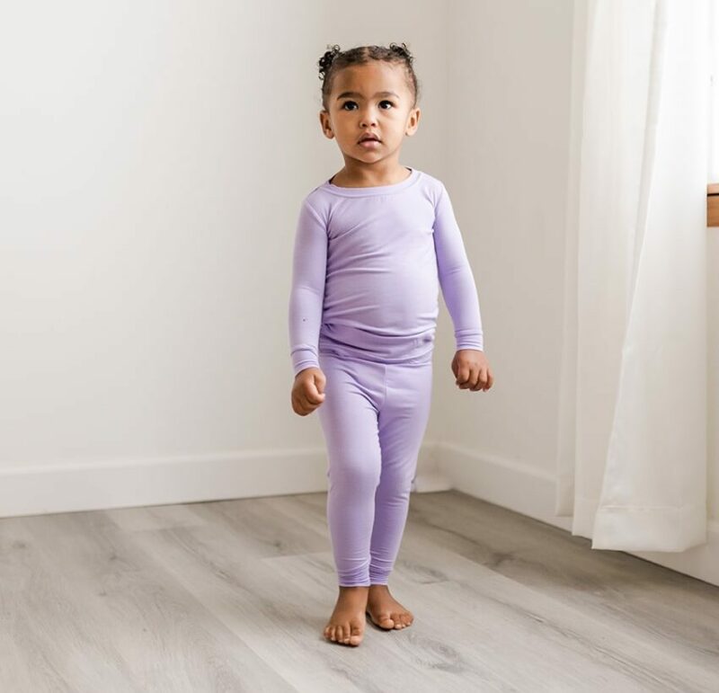 Little SleepiesWisteria Bamboo Viscose Two-Piece Pajama Set