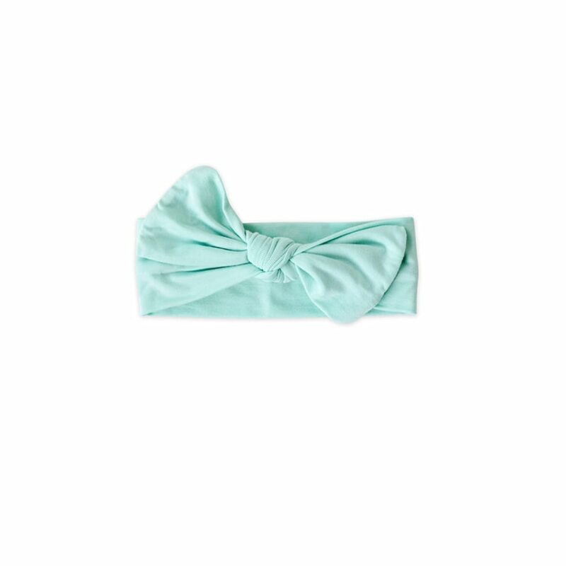 Little Sleepies Aquamarine Bow Headband