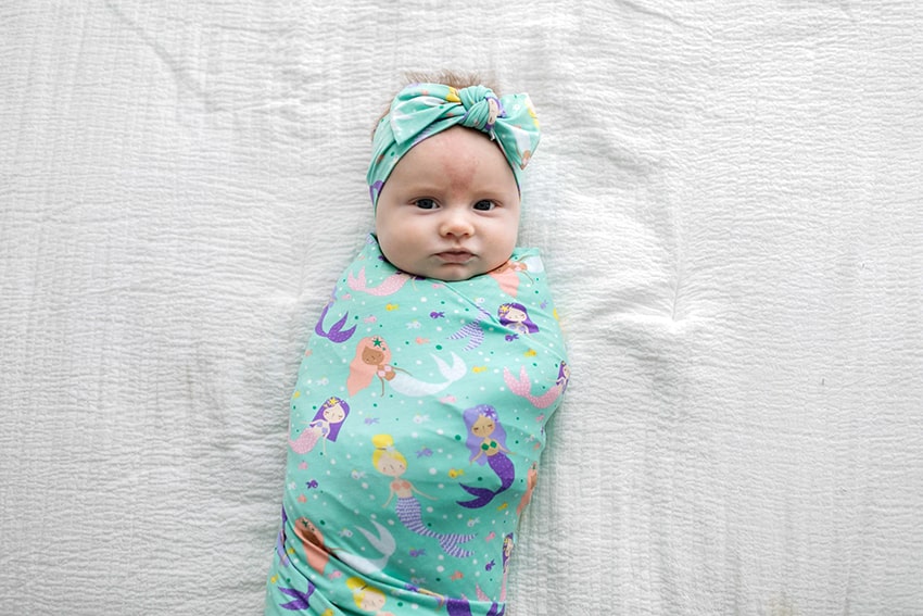 Mermaid swaddle set deals