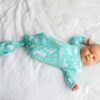 Little Sleepies Shark Soiree Bamboo Viscose Infant Knotted Gown