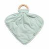Kyte Baby Sage Fabric Lovey with Wooden Teether Ring