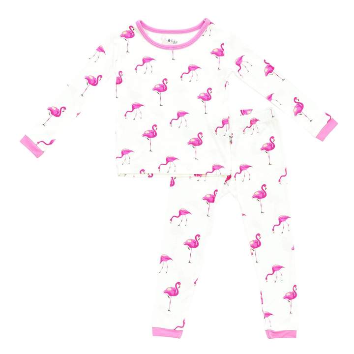Kyte BABY Toddler Pajama Set in Flamingo