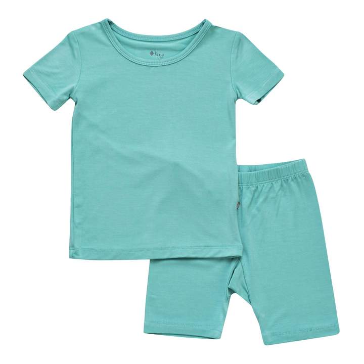 Kyte BABY Short Sleeve Toddler Pajama Set in Jade Kyte BABY Short Sleeve Toddler Pajama Set in Jade