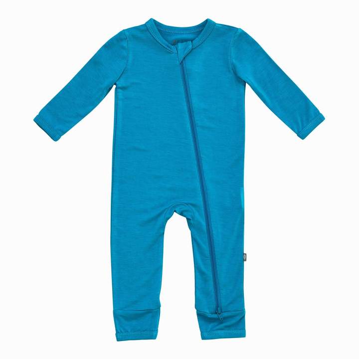 Kyte BABY Zippered Romper in Lagoon