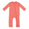 Kyte BABY Zippered Romper in Melon