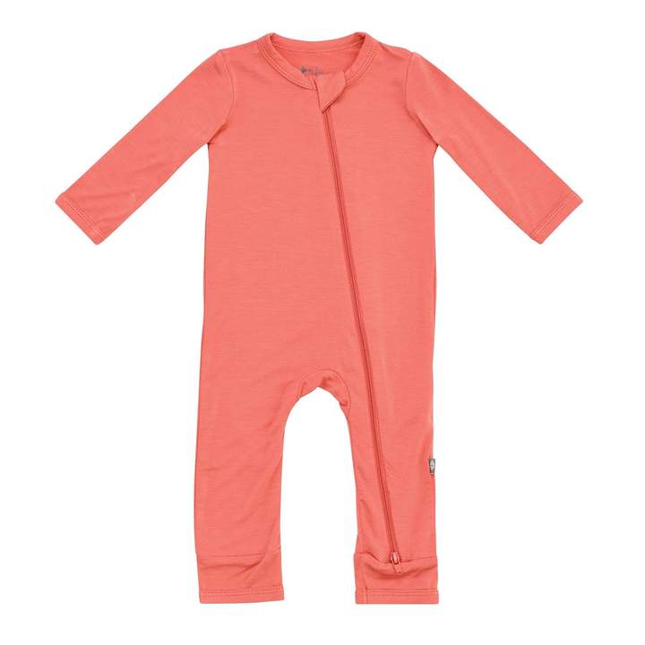 Kyte BABY Zippered Romper in Melon