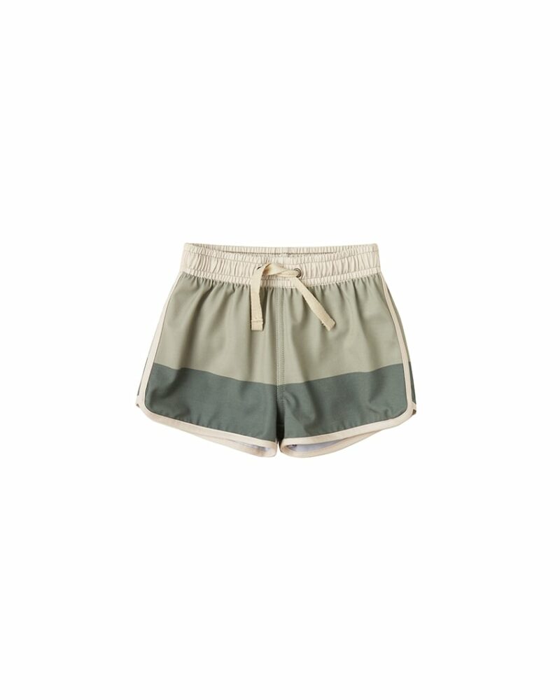 Rylee + Cru Swim Trunk In Sage