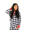 Little Sleepies Buffalo Plaid Women's Top