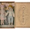 Maileg Mum and Dad Mice in Cigar Box