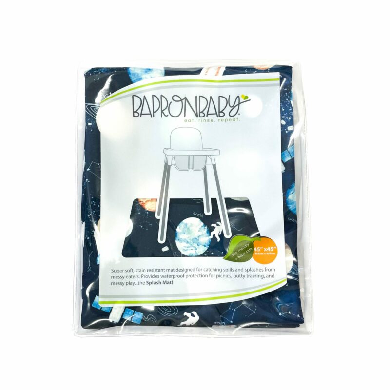 BapronBaby Outer Space Splash Mat Waterproof High Chair Mat