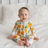 Little Sleepies Clementines Bamboo Viscose Convertible Zippy