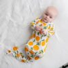 Little Sleepies Clementines Bamboo Viscose Infant Knotted Gown