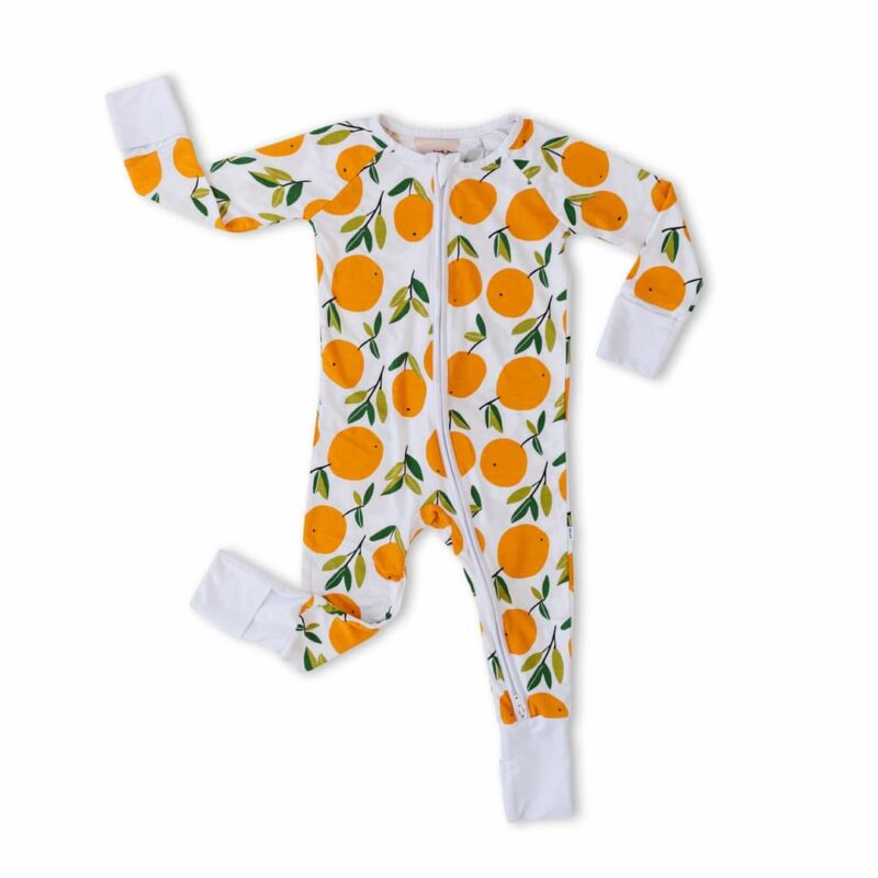 Little Sleepies Clementines Bamboo Viscose Convertible Zippy