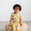 Little Sleepies Clementines Short Sleeve Bamboo Viscose Two-Piece Pajama Set