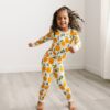 Little Sleepies Clementines Bamboo Viscose Long Sleeve Two-Piece Pajama Set