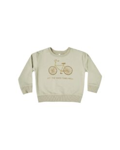 Rylee + Cru Bike Terry Sweatshirt in Sage