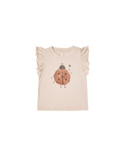 Rylee + Cru Ladybug Ruffle Tank