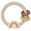 Itzy Ritzy Neutral Rainbow Rattle & Silicone Teether