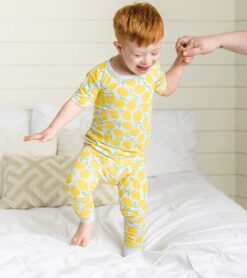 Little Sleepies Lemons Short Sleeve Bamboo Viscose Two-Piece Pajama Set