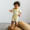 Little Sleepies Sunshine Short Sleeve and Shorts Bamboo Viscose Two-Piece Pajama Set